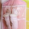 Space-Saving Transparent Hanging Wardrobe Organizer, Multi-Pocket Mesh Storage Bag for Underwear, Socks & Accessories