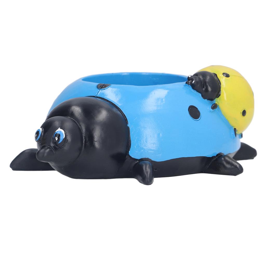 Ladybugs Flower Pot Simulation Cute Resin Animal Succulent Plant Container for Garden Decorations