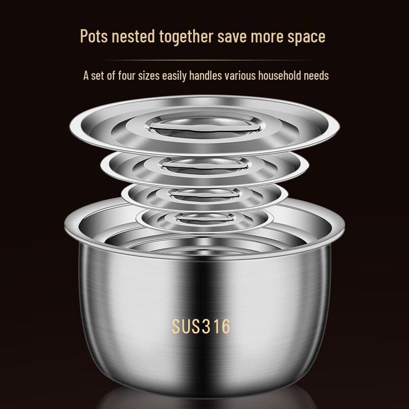Naijiang 316 Stainless Steel Lard Container with Lid