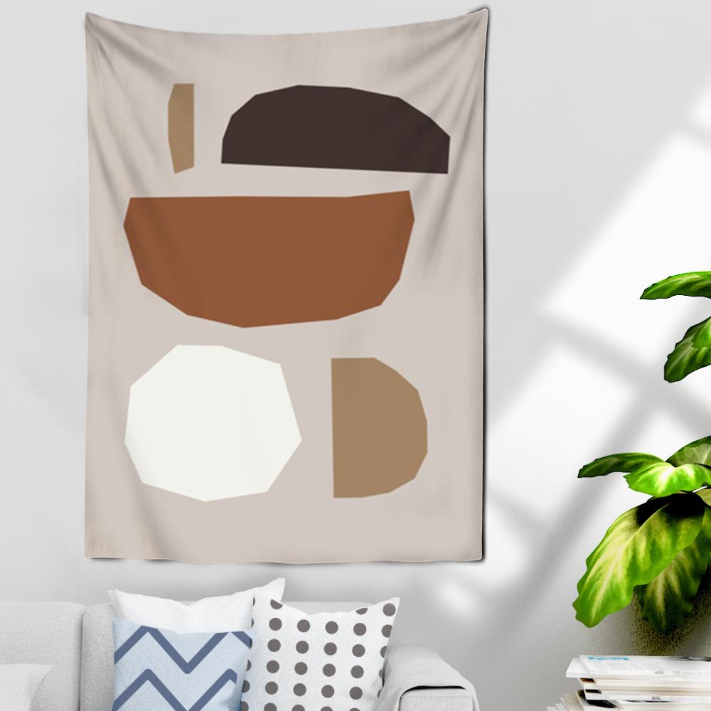 

Скандинавский гобелен «Солнце и Гора», абстрактный розовый богемный гобелен с мандалой, настенный психоделический индийский настенное покрытие, одеяло для йоги 100X75CM