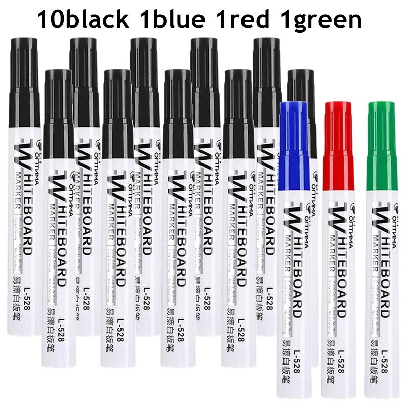 4-100Pcs Erasable Whiteboard Marker Pen Blackboard Marker Teaching Chalk for Glass Office School Stationery White Board Marker
