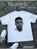 T-shirt blanc avec imprimé Mbappé