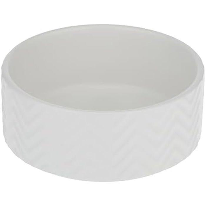 Mangeoire - TRIXIE - 0,9 l - Céramique - Intérieur - Blanc