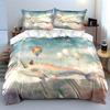 "Fantasy Fish Balloon Decor Set" Soft Comfortable Duvet Cover Bedding Set Included 1*Duvet Cover & 2*Pillowcases Gift