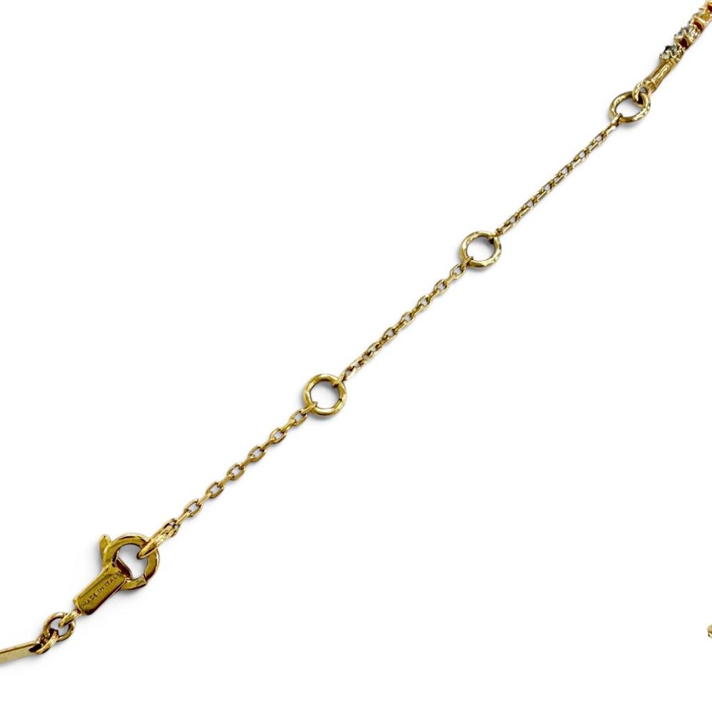 Sehr Gut CELINE Halskette Triomphe Funkelnde Strasssteine gold Damen Gebraucht