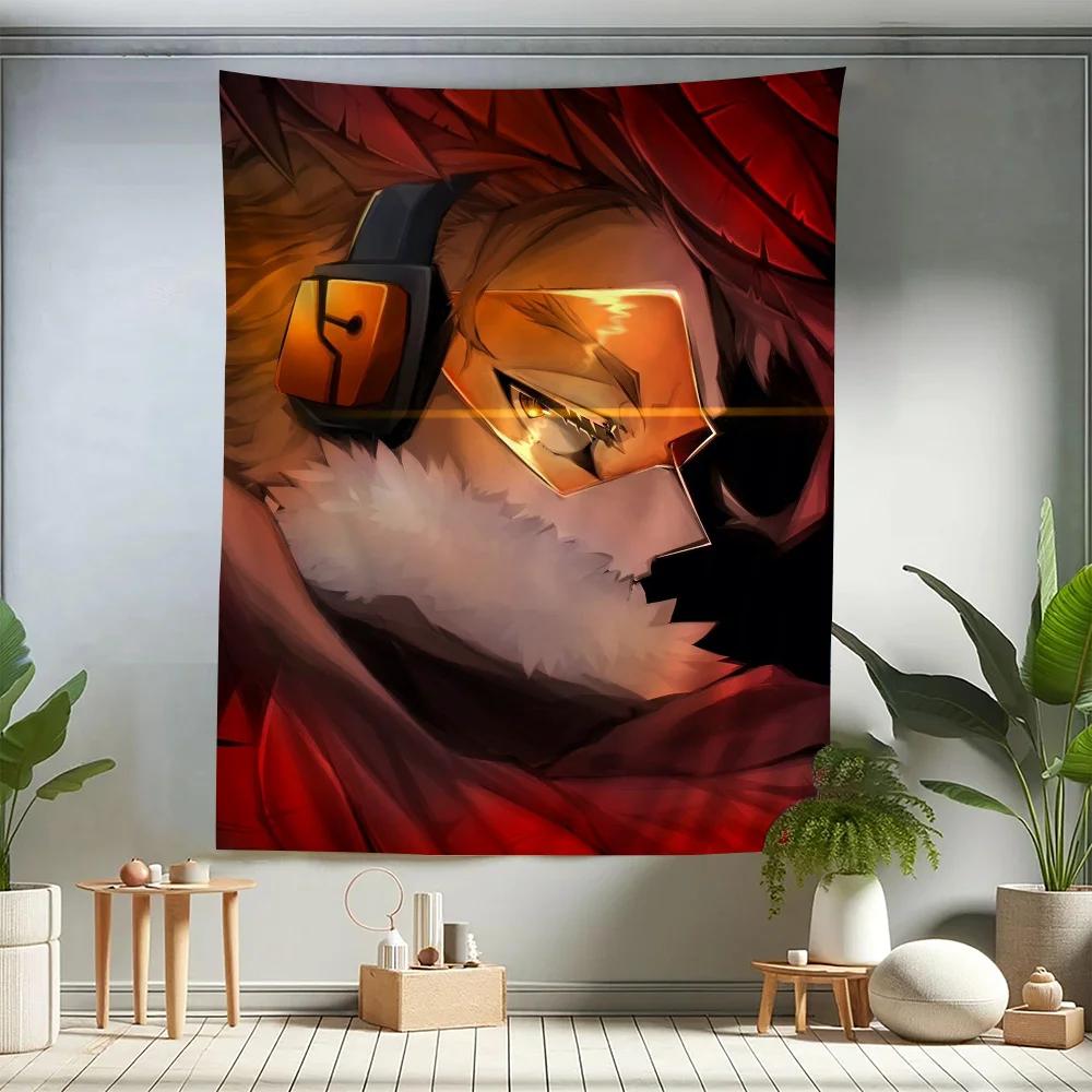 Anime My Hero Academia Hawks Cartoon Tapestry Wall Hanging Decoration Household Home Decor 74x94cm(29x37in)