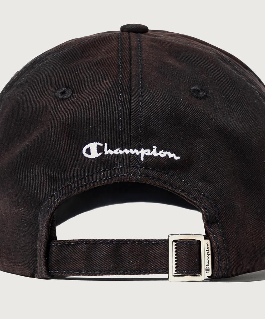 CHAMPION Big C Logo Washed Ball Cap Black