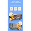 1/64 Scale Big Trucks Set Mini Alloy Diecast Car Model Toys Vehicles Carrier Truck Helicopter Tank Fire Truck Engineering Car Toys for Kids