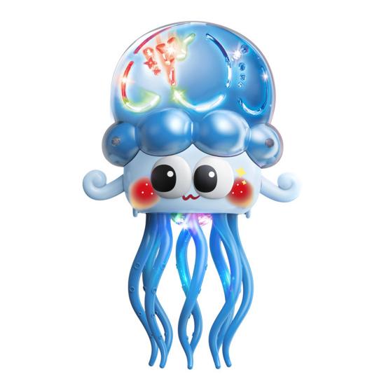 Electric Dancing Jellyfish Toy with LED Lights Music Obstacle Avoidance Octopus Toy Toddlers Boys Girls Interactive Cartoon Sea Animal Toy