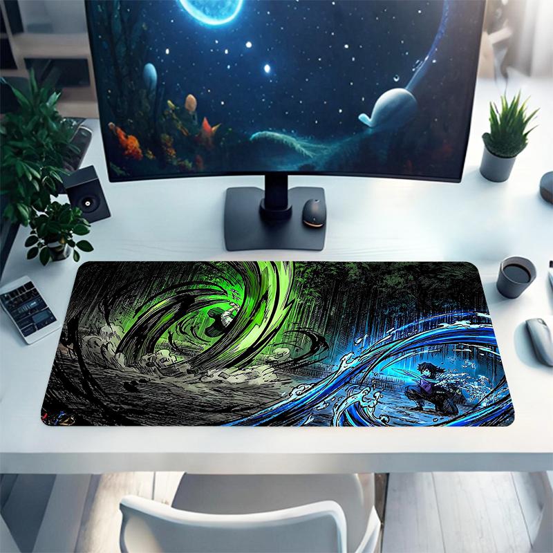 1Pc Whirlpool Colors Gaming Mouse Pad Keyboard Desk Mat Non-slip Rubber Lock Edge Waterproof Computer Mousepad for Office Home Decor S1187