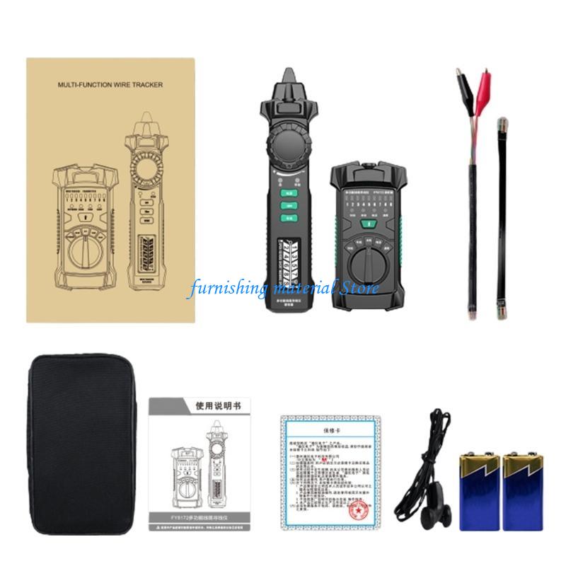 Y5GD Ethernet-Network Cable Tester Check RJ45/RJ11 Measure Testing Wire Sensitive Telephone Cable Tester LCDScreen