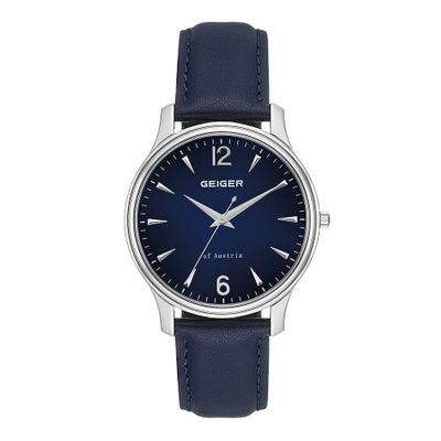 GEIGER Men's Leather Watch GE1236WTBU_M