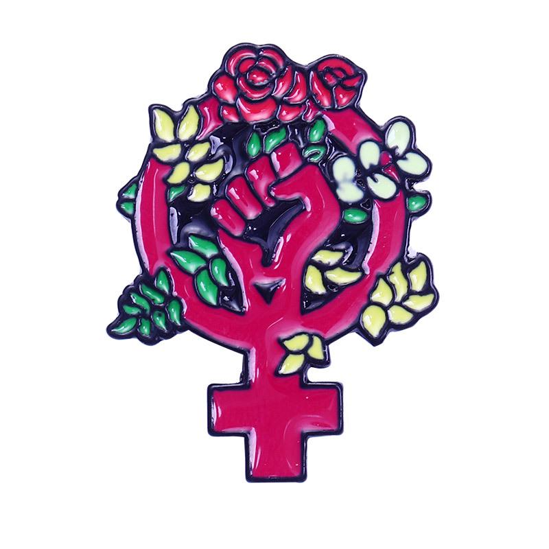 Trendy 2021 Alloy Flower Brooch: Creative Personalized Oil Drop Design