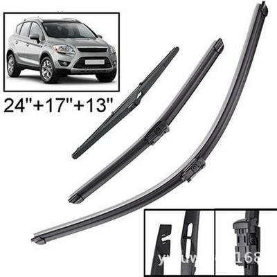 Ford Kuga 2010-2012 Front & Rear Wiper Blades Set (24", 17", 13")