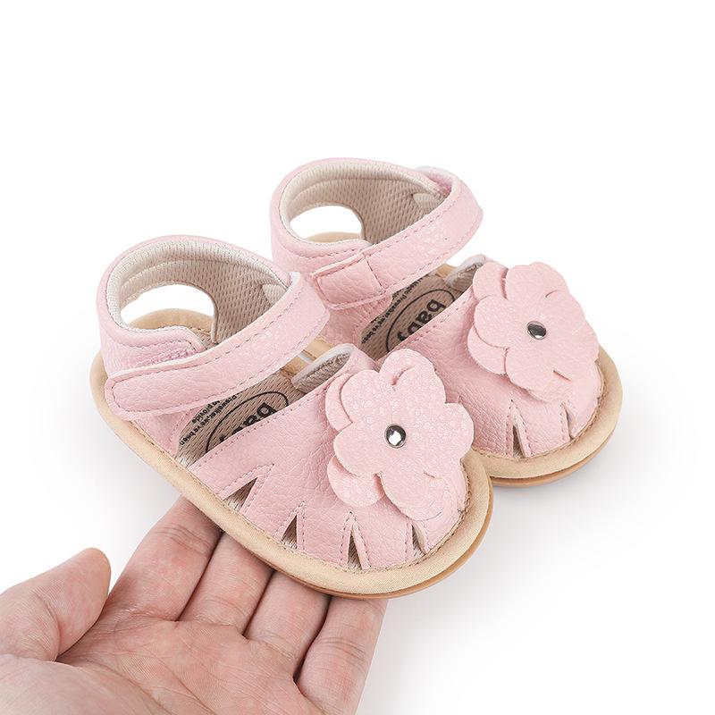 Soft Sole Summer Sandals for 0-1 Year Old Baby Girls