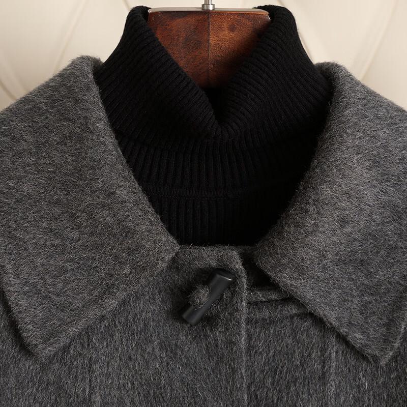 KAISER Women's Pure Wool Double-sided Toggle Coat