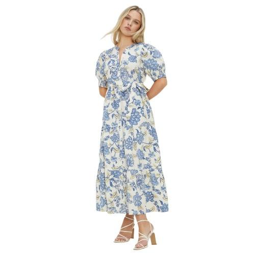 Dorothy Perkins Petite-Hemdkleid aus Popeline mit Blumenmuster für Damen