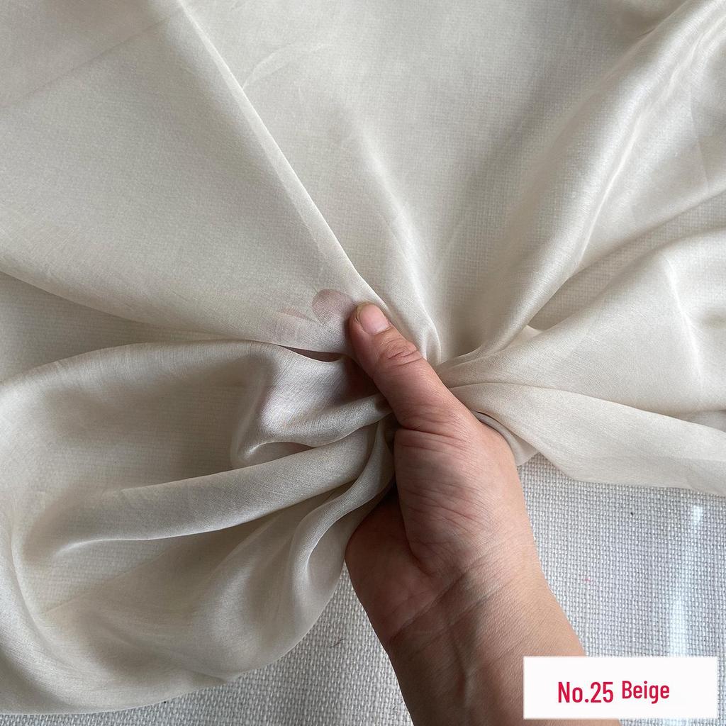 140cm Wide 6mm Pure Silk Chiffon Fabric - Light, Sheer Gauze for Dresses and Gowns