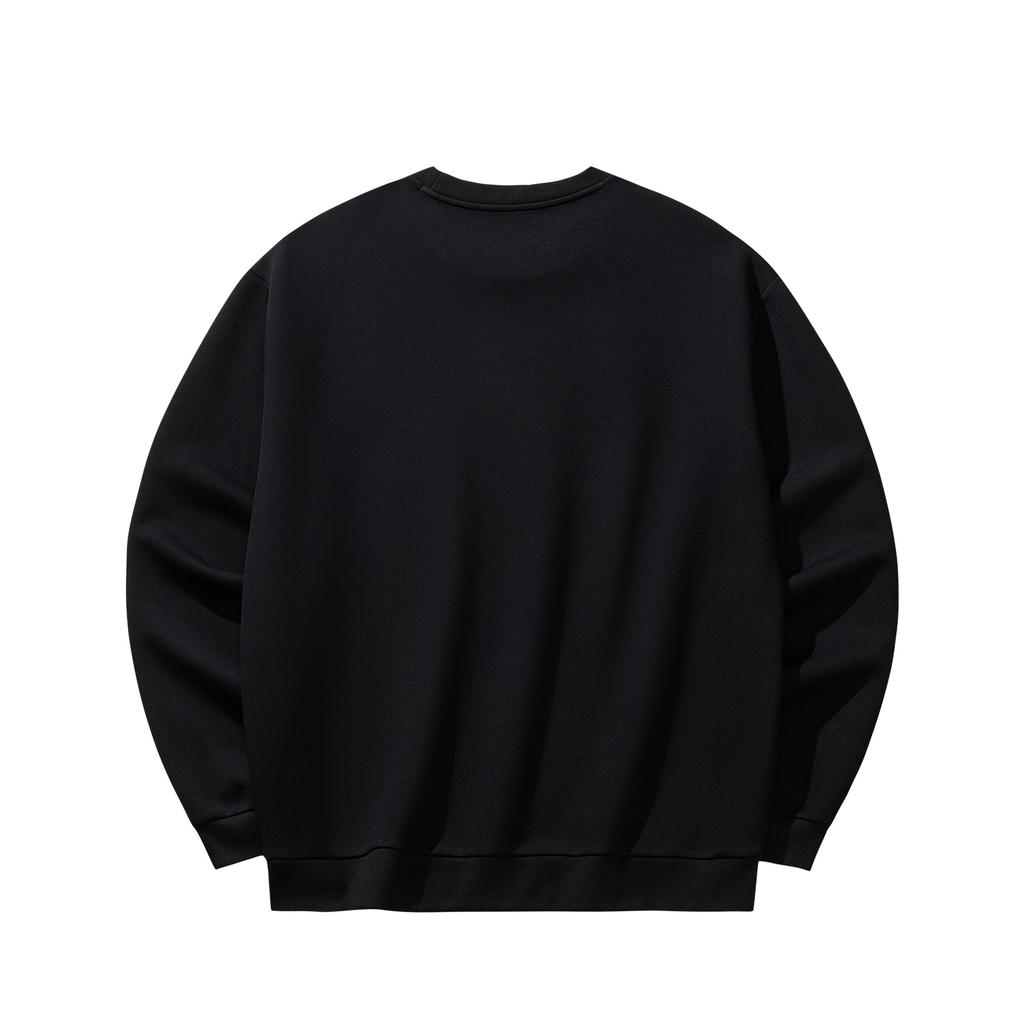 Anta Lifestyle Series Pullover Sweatshirt 2026 Spring Men Sweatshirt Basic-Black 952618702S-3