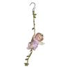 Elegant Flower Fairies Garden Statue Resin Hanging Angel Figurine Ornament With Hook For Balconies And Home Decoration