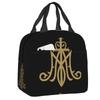Custom Sacred Heart Of Jesus Lunch Bag Women Thermal Cooler Insulated Lunch Box for Kids School Children