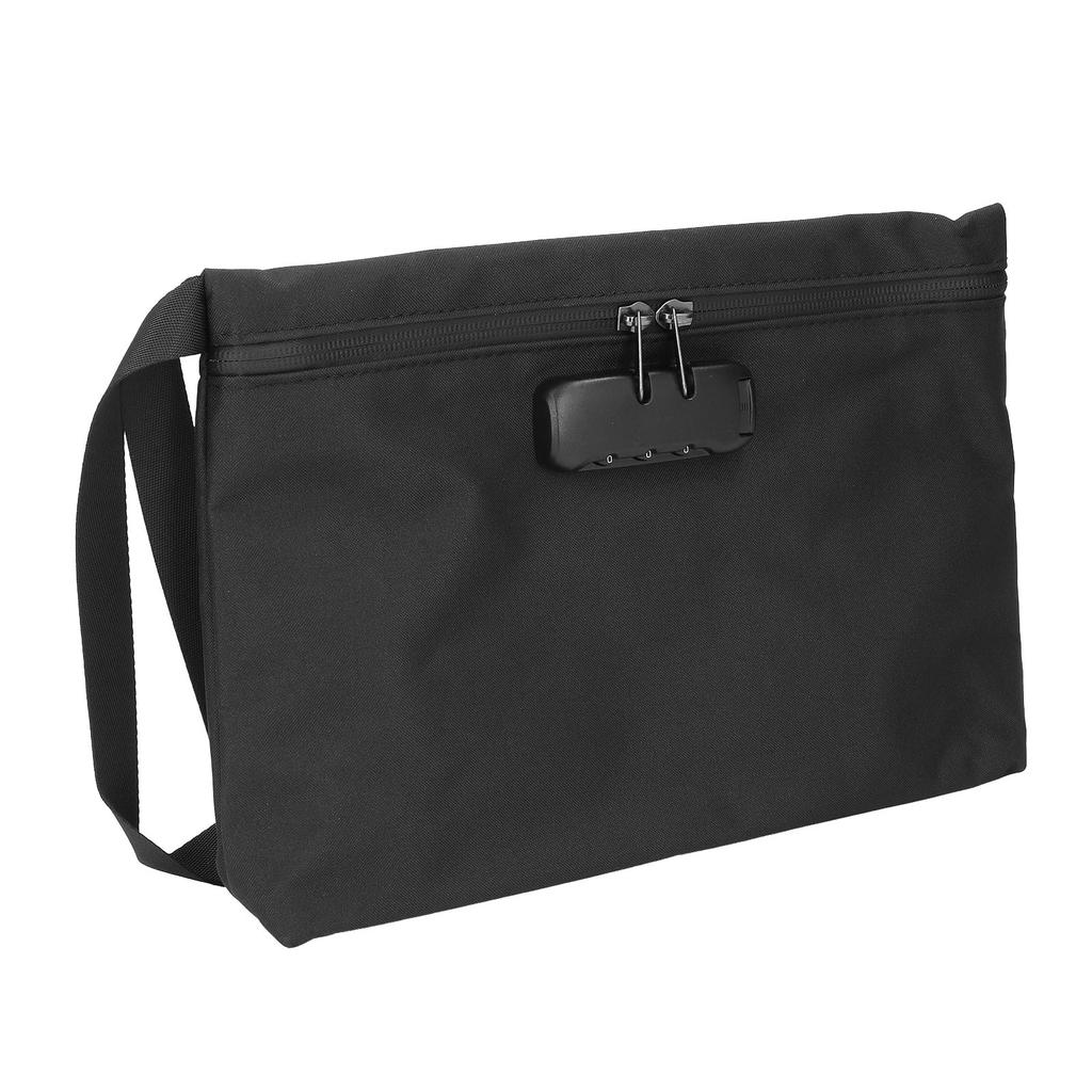 Smell Proof Bags Carbon Lined Odor Proof Storage Pouch with Combination Lock for Travel Black