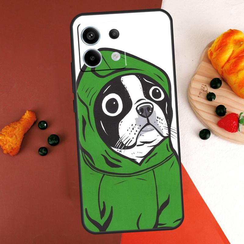 French Bulldog Art Case For Xiaomi Redmi Note 13 14 Pro 9 10 11 12 Pro 10S 11S 12S Redmi 13C 10C 12C 14C Coque