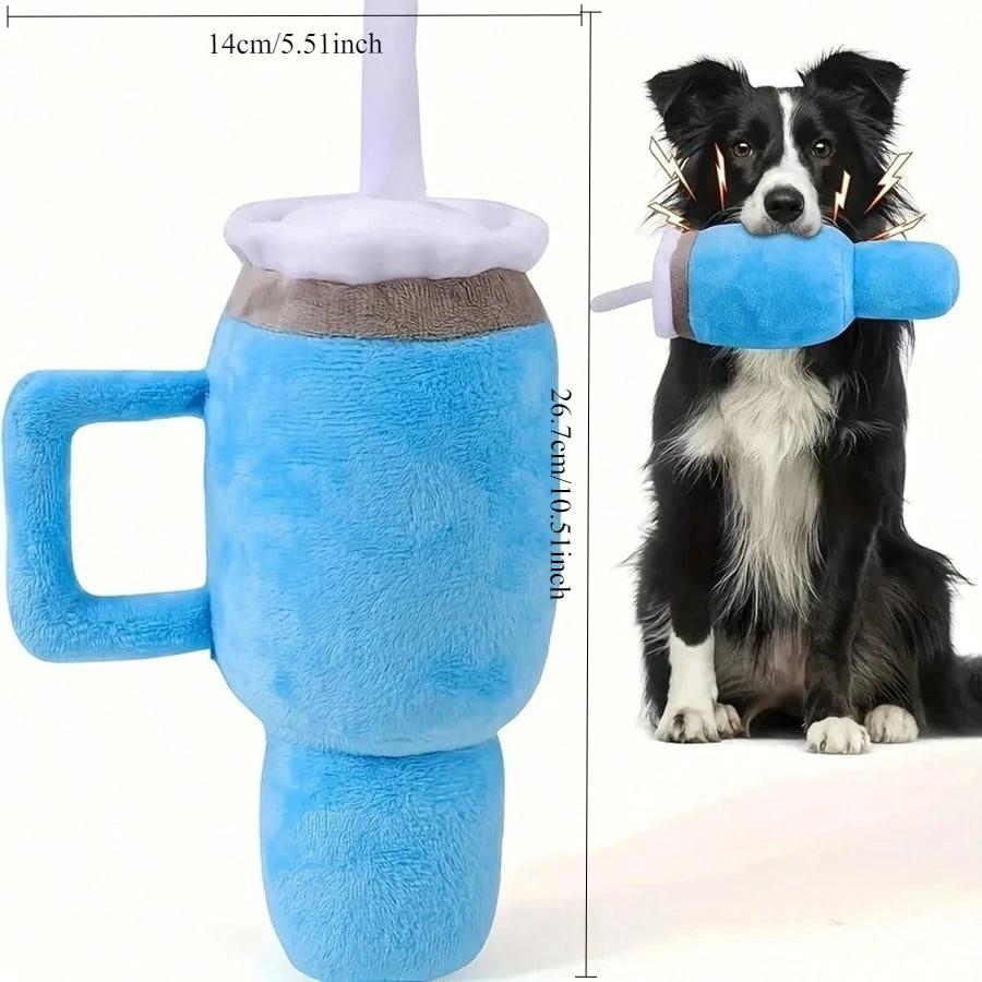 

Cute Rubber Dog Chew Toy for Puppy Teething Durable Mug Shaped Chewing Toy for Small Medium Dogs XS