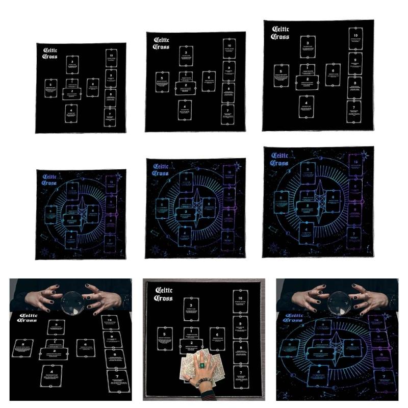 Divinations Tablecloth Reading Card Astrologys Tarots Cards Tablecloth Altars Cloth Divinations Board Game Accessories