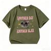 Another Oay Children Cartoon Print T-shirts Summer Girls Casual Fashion Kawaii Colorful Short Sleeve Tops Kids