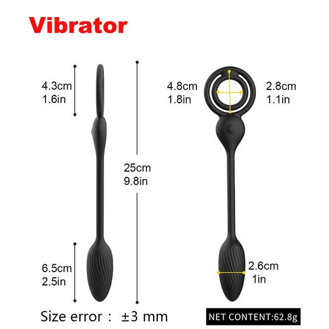 Anal Vibrator for Men Male Delay Ejaculation Ring Buttplug Wireless Prostate Stimulator Massager Cock Rings Sex Toy for Couples