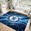 Tappeto in Velluto di Cristallo Design Chelsea FC Accogliente Non?Tappeto Stampato Antiscivolo per Camera da Letto Soggiorno Ingresso