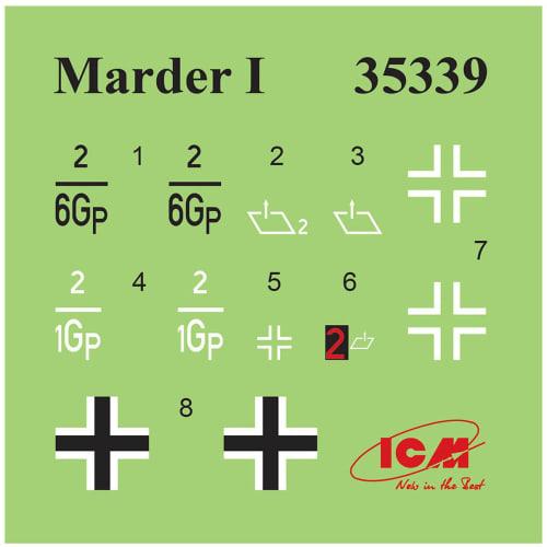 ICM 1/35 German Army FCM36 Marder I Specification Plastic Model Kit 35339
