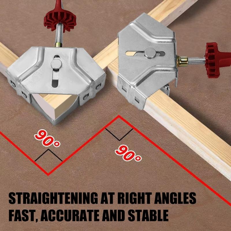 Metal Steel Right Angles Clamp 90 Degree Fixing Device Auxiliary Corner Clamp Locator Adjustable Fixing Clamp
