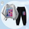 Children's Fashion Witch Hunt K-POP Round Neck Set for Spring and Autumn Boys and Girls Casual Two-piece Set