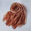 Retro Gradient Pleated Stripe Cotton Headscarf - Women's Large Ethnic Wrap