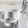 Stainless Steel Sink Drain Basket Kitchen Basin Organizer Filter Storage Shelf