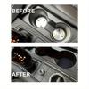 Black Circular Textured Silicone Cup Holders, Universal Anti-Slip Anti-Spill Anti-Dust Car Interior Accessories Suitable for Toyota and Vehicles