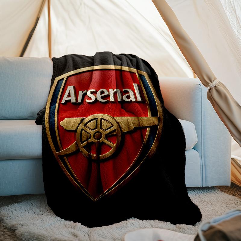 1pc A-Arsenal11 Theme Blanket - Digital Print, Polyester, Cozy for All Seasons, Perfect for Outdoor, and Travel