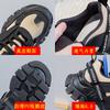 Daddy Shoes Autumn Women's Fashion Platform Black Sneakers Leather Versatile Non-slip Heightening Casual Shoes