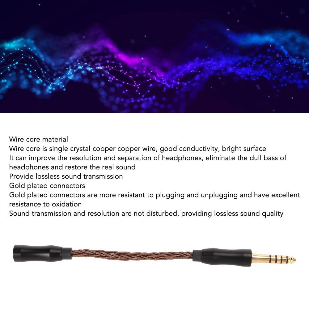 Gold Plated 3.5mm To 4.4mm Adapter Plug and Play Upgrade Cable  Audio Equipment