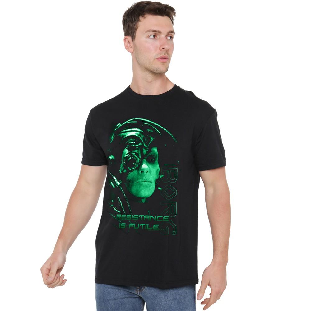 Star Trek Resistance Is Futile T-Shirt S-5XL Black XXXXL