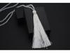 Velvet Thread & Crystal Beaded Tassel Necklace: 10-Color Handmade Women's European & American Long Chain Jewelry