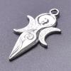 Silver Color Satan Charm Pentagram Star Moon Accessories Witch Celtic Knot No Fade DIY Stainless Steel Charms For Jewelry Making