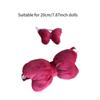 2 Pack Bow Top and Headband Accessories for Miniature Dolls