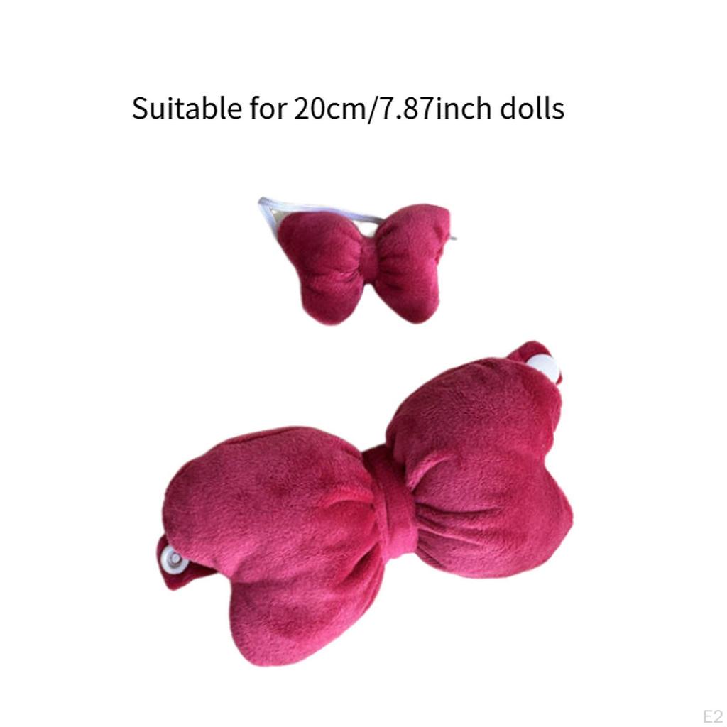 2 Pack Bow Top and Headband Accessories for Miniature Dolls