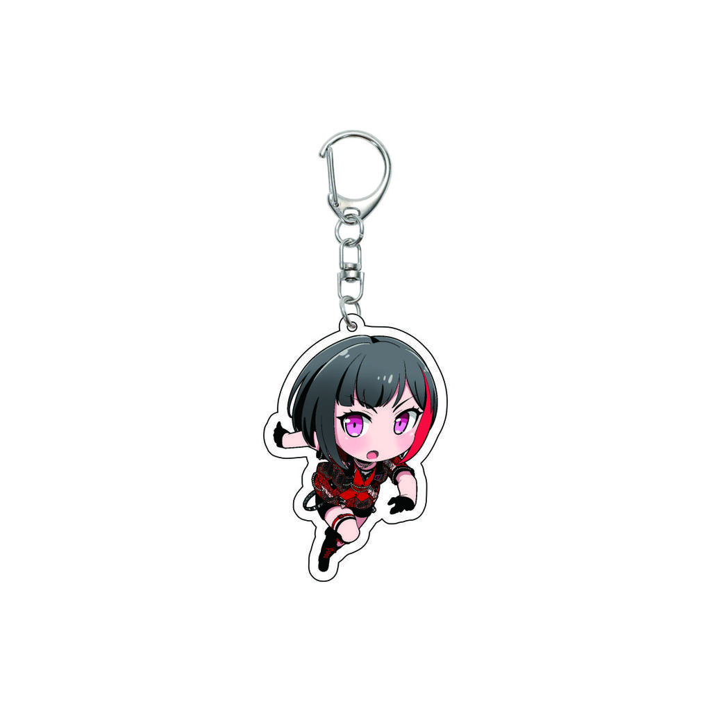 55MM Anime banG Dream Keychain Toyama Kasumi/Saya Yamabuki/Hanazono Tae Key Chain Acrylic Model Plate Christmas Gifts