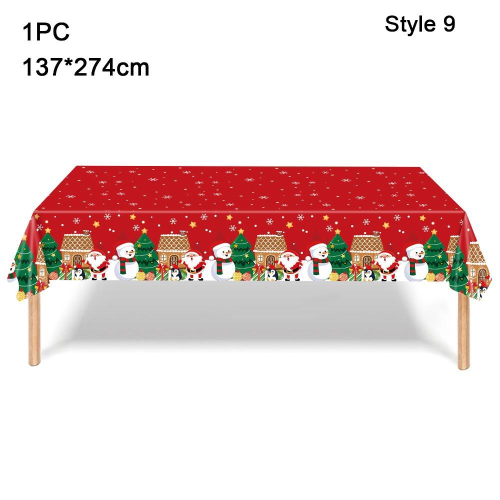 24pcs Fork Spoon Christmas Disposable Tableware Dessert Container Paper Plates  Christmas