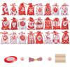 Hanging 24 Arrival Calendar Hanging Bag Large Capacity Christmas Candy Bag  Jewelry Storage