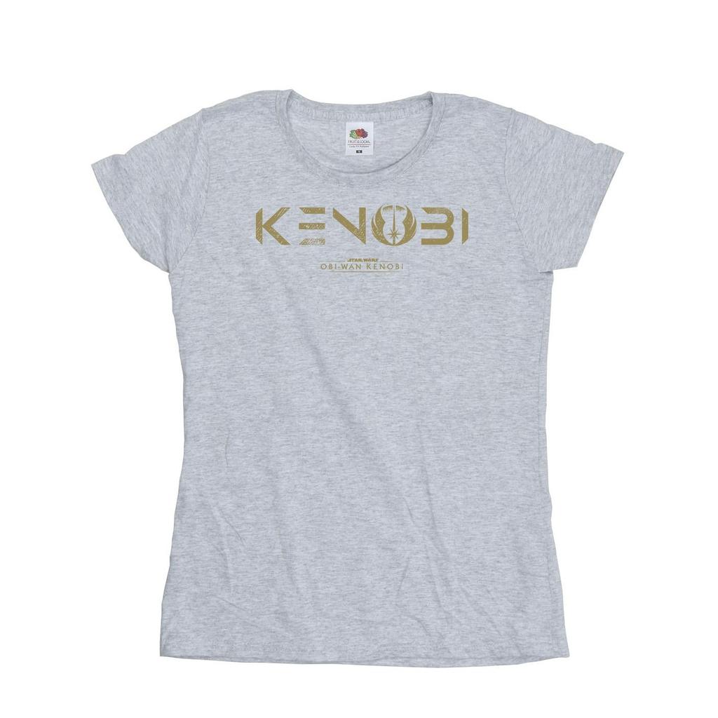 STAR WARS Womens/Ladies Obi-Wan Kenobi Logo Cotton T-Shirt